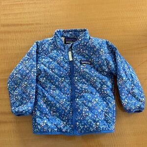 Patagonia Toddler Blue Floral Jacket